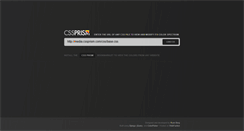 Desktop Screenshot of cssprism.com